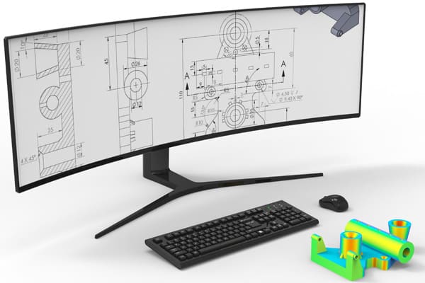 Photo of SOLIDWORKS 3D CAD modeling 